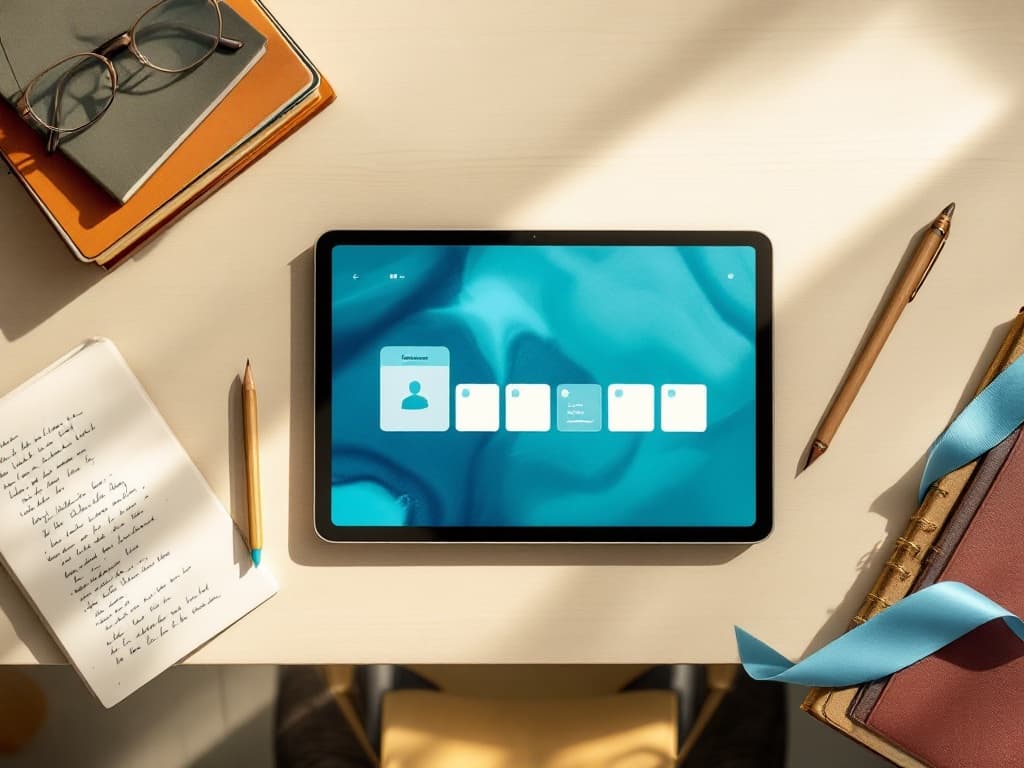 Flat-lay Éducation & Formation