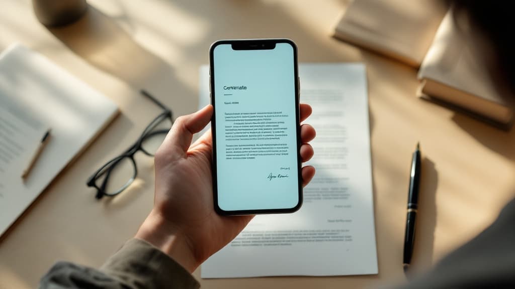 Scan mobile d'un document papier